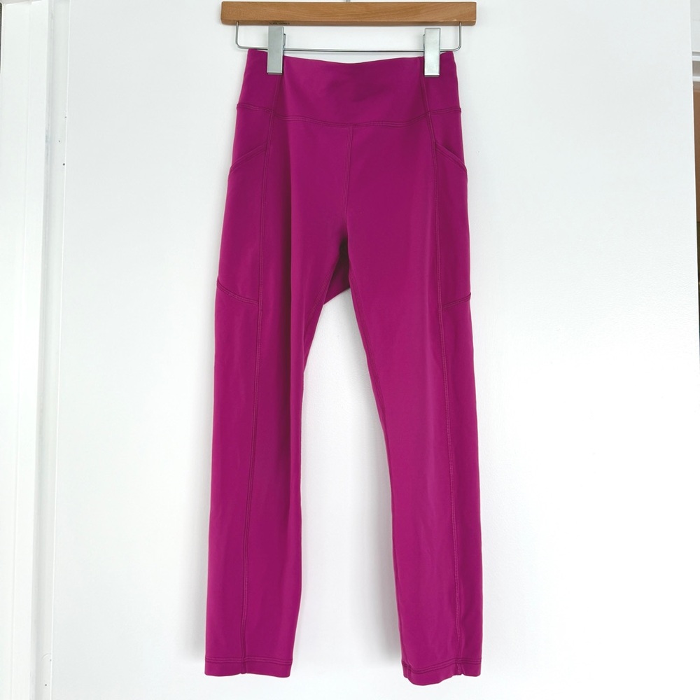 Lululemon Pink Leggings with matching Bra